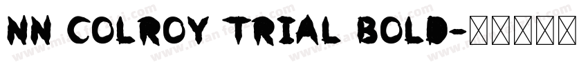 nn colroy trial bold字体转换